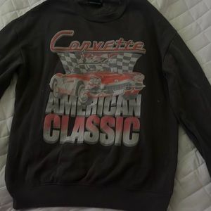 corvette grey sweatshirt